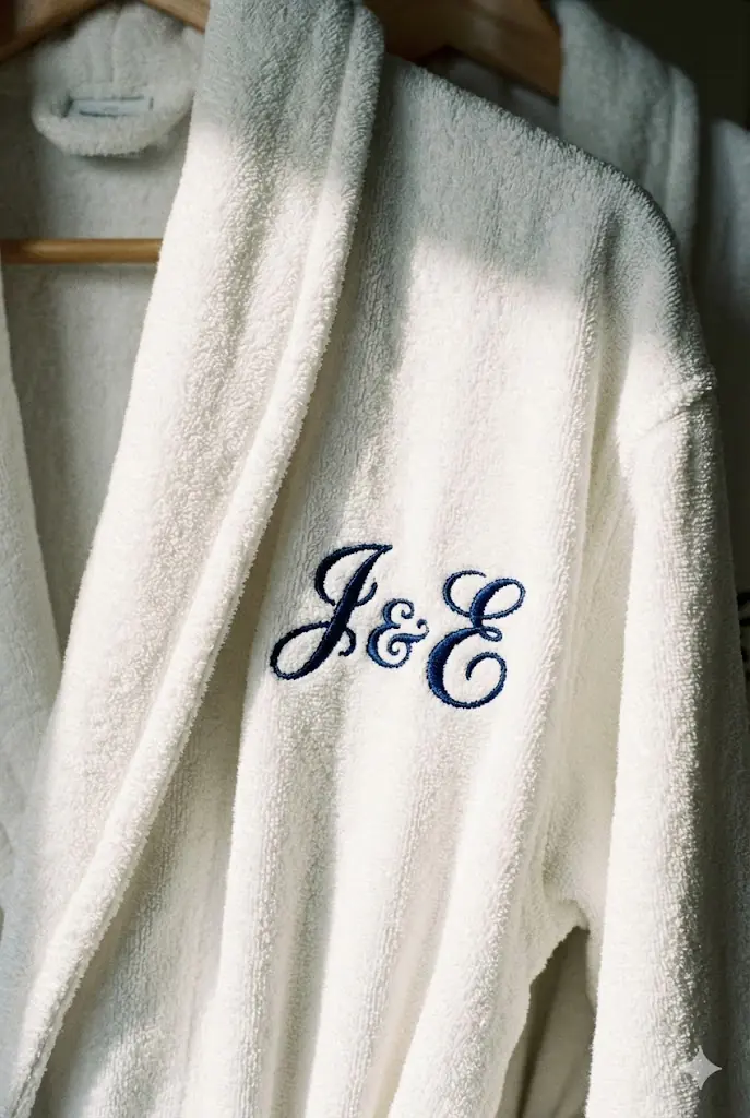 Махровые и вафельные халаты с вышитым логотипом отеля