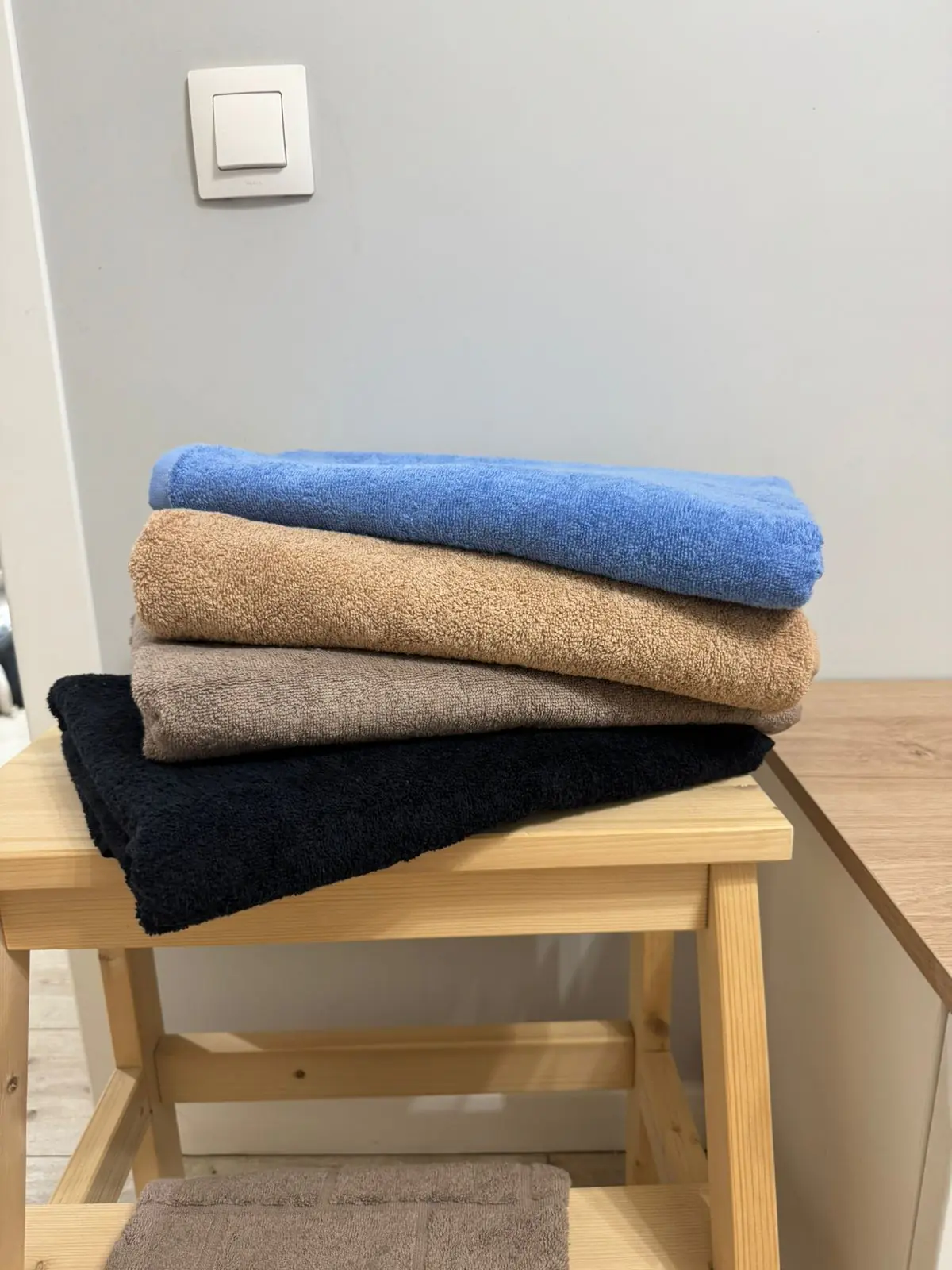 Полотенце махровое Серое 50×90 см (Узбекистан)