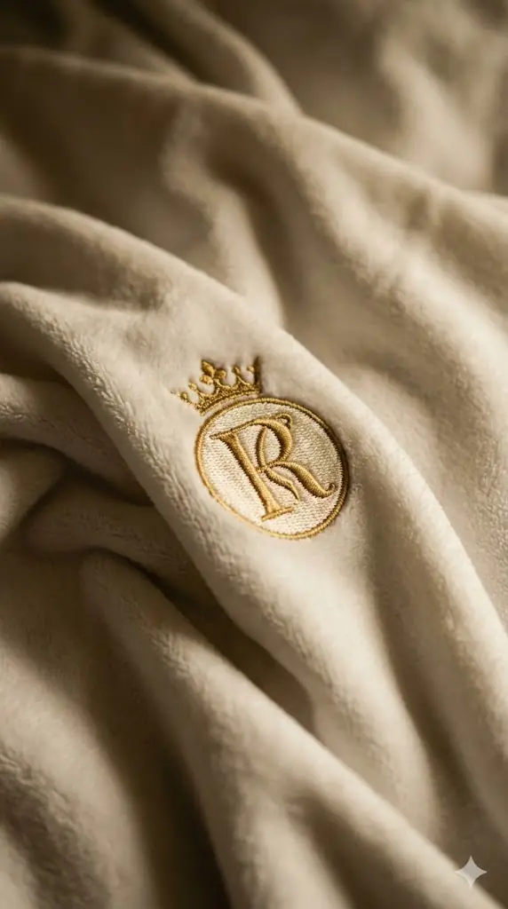 Процесс промышленной вышивки